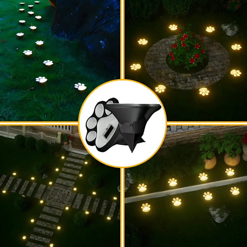 Dog Print Garden Light (3pcs)