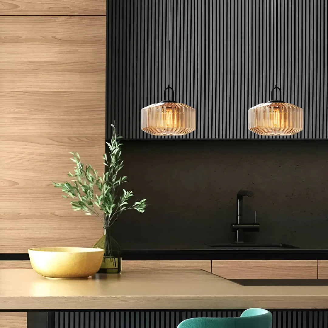 Mireta Retro Colored Glass Pendant Lamp