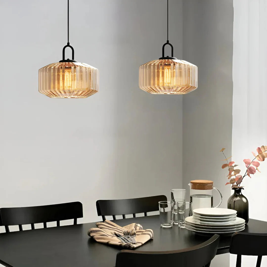 Mireta Retro Colored Glass Pendant Lamp