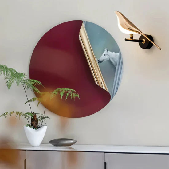Luxury Golden Bird Wall Lamp