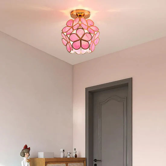 Zyvia Luxury Glass Flower Ceiling Lamp