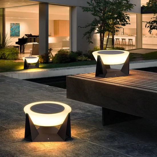 Vita Stylish Solar-Powered Outdoor Lamp