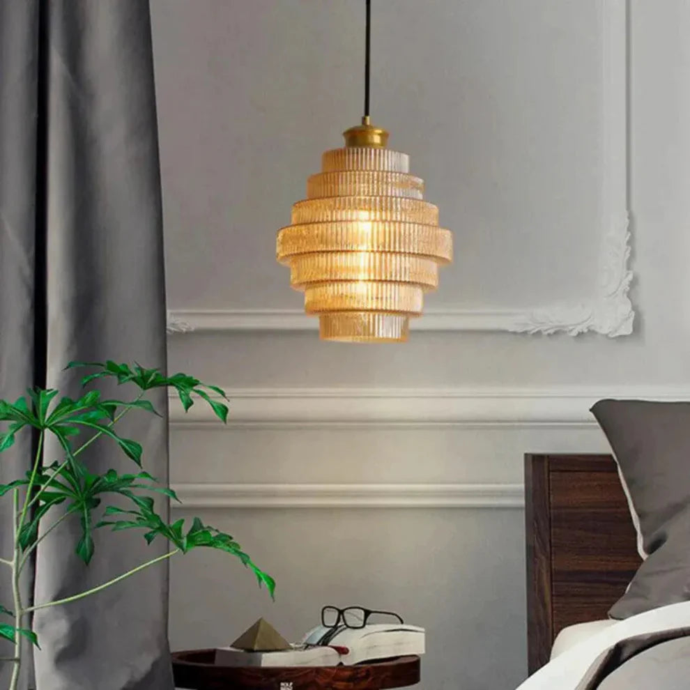 Hebes Retro Hanging Lamp Glass