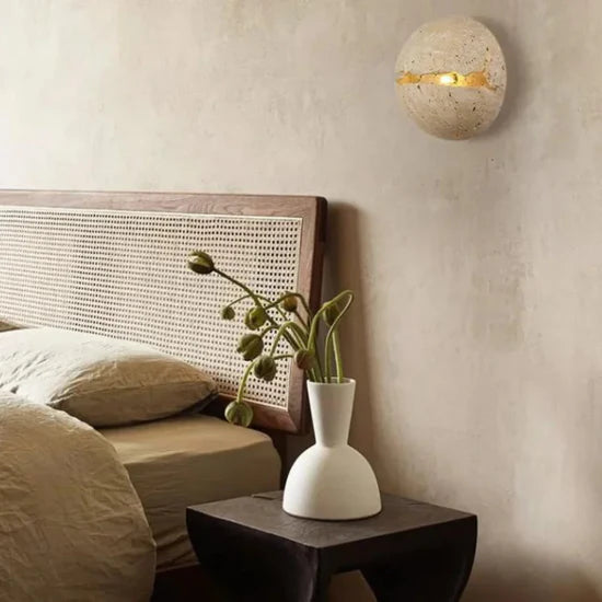 Iros Luxury Wall Lamp made of Natural Stone