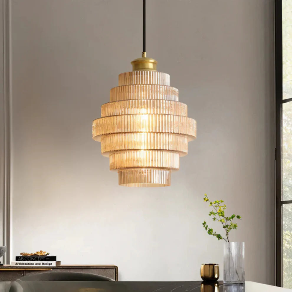 Hebes Retro Hanging Lamp Glass