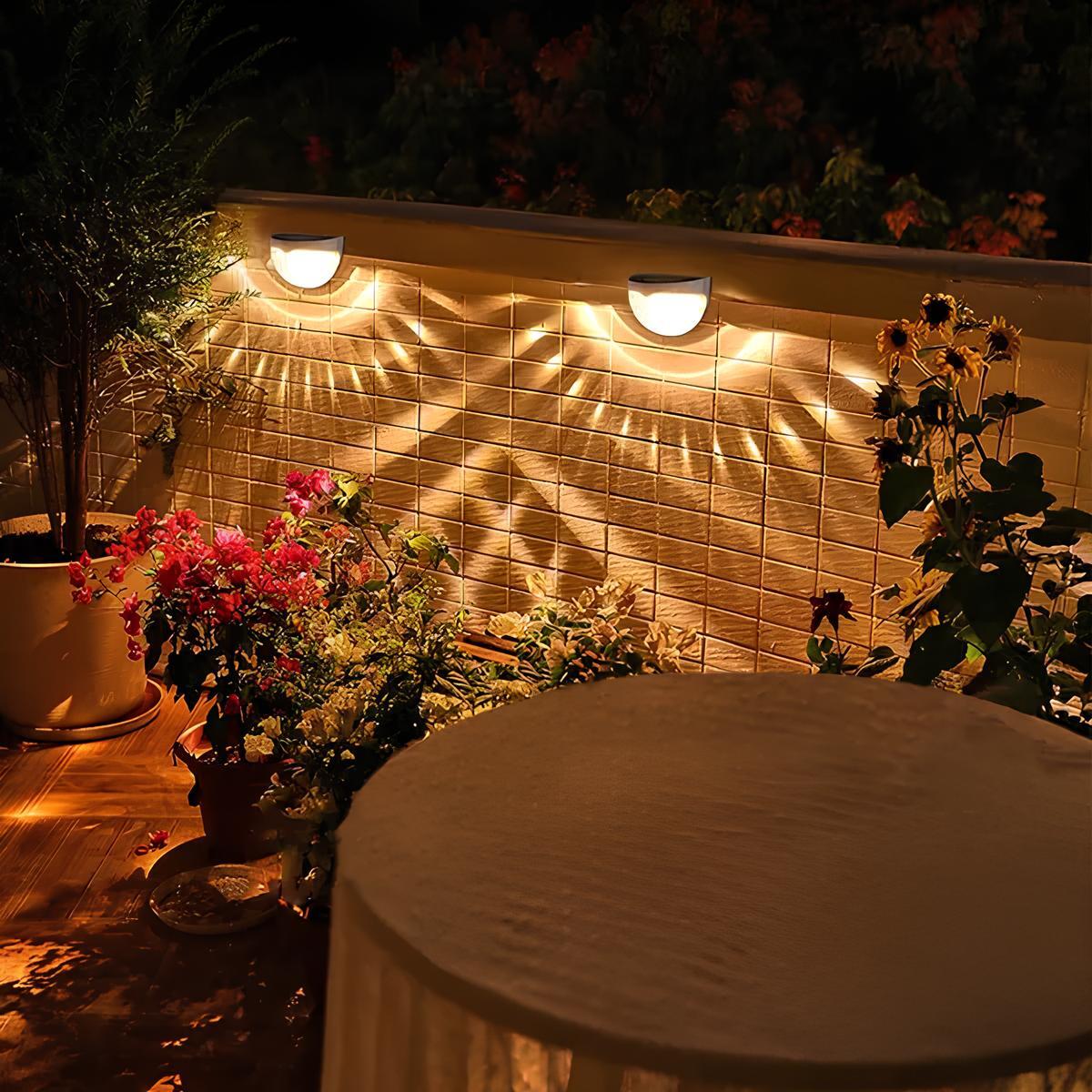 Solar Outdoor Wall Lamp (Set of 2)