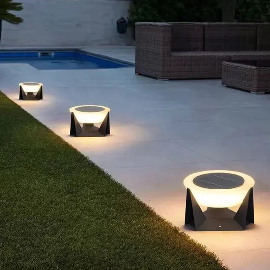 Vita Stylish Solar-Powered Outdoor Lamp