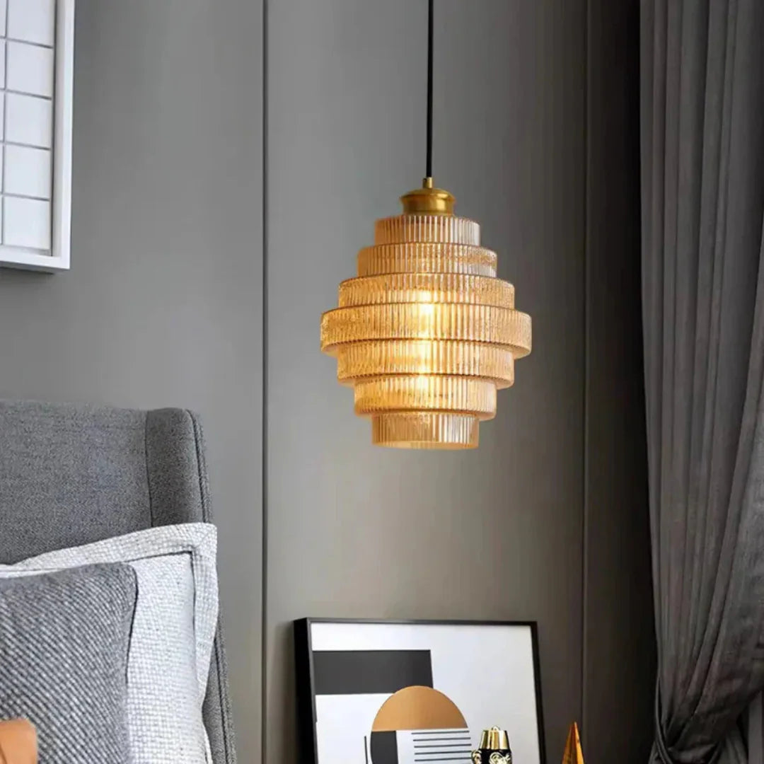 Hebes Retro Hanging Lamp Glass