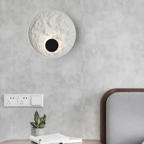Rael Round Moon Ball Wall Lamp