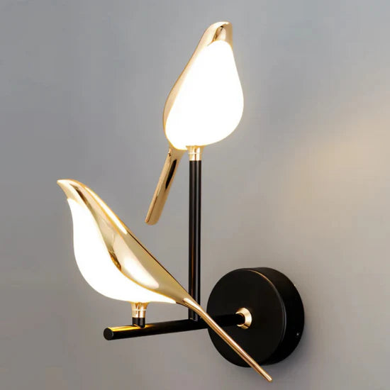 Luxury Golden Bird Wall Lamp