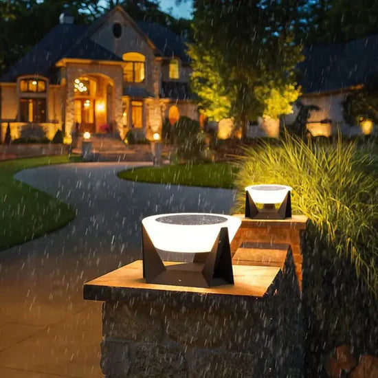Vita Stylish Solar-Powered Outdoor Lamp