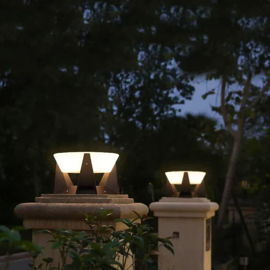 Vita Stylish Solar-Powered Outdoor Lamp