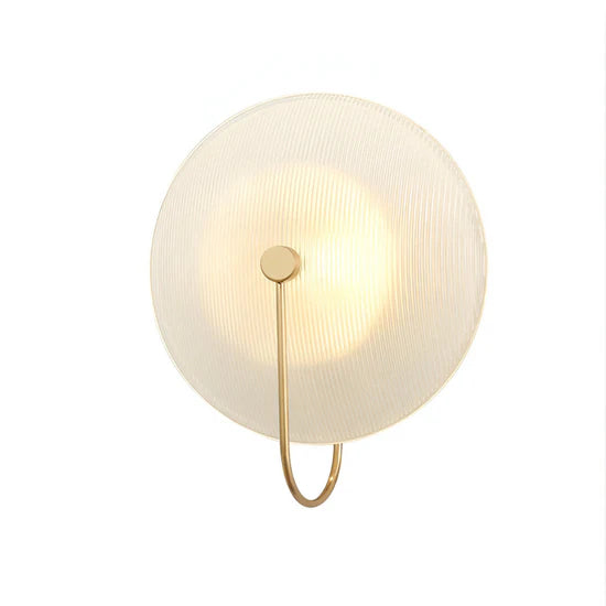 Thalor Scandinavian Round Glass Wall Lamp