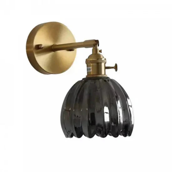 Velza Retro Glass Wall Lamp Tulip
