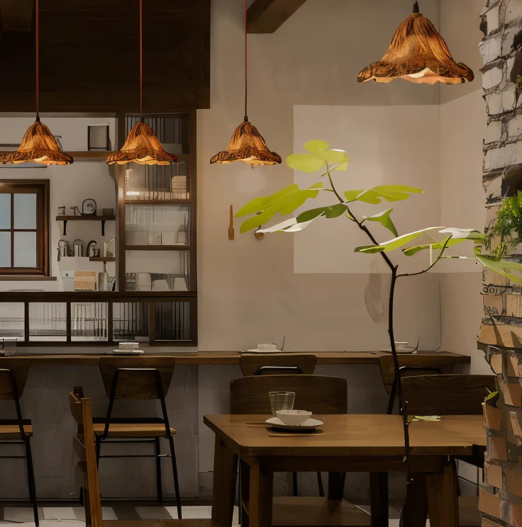 Cirenna Artistic Resin Pendant Lamp with Volcanic Design