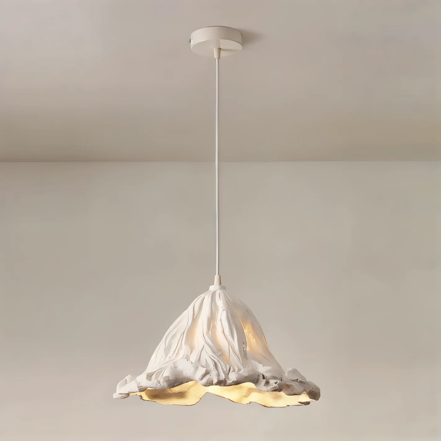 Cirenna Artistic Resin Pendant Lamp with Volcanic Design