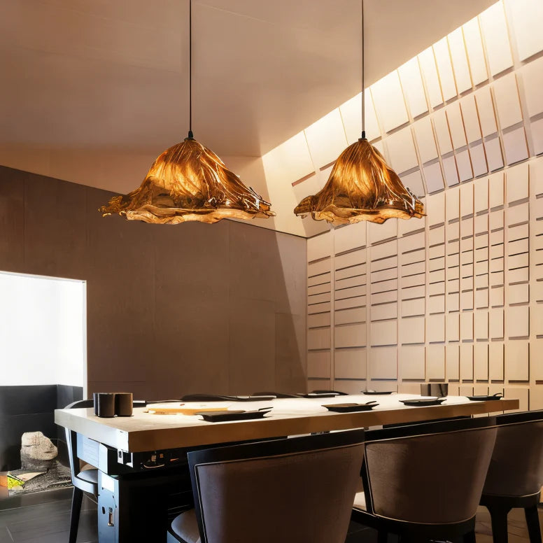 Cirenna Artistic Resin Pendant Lamp with Volcanic Design