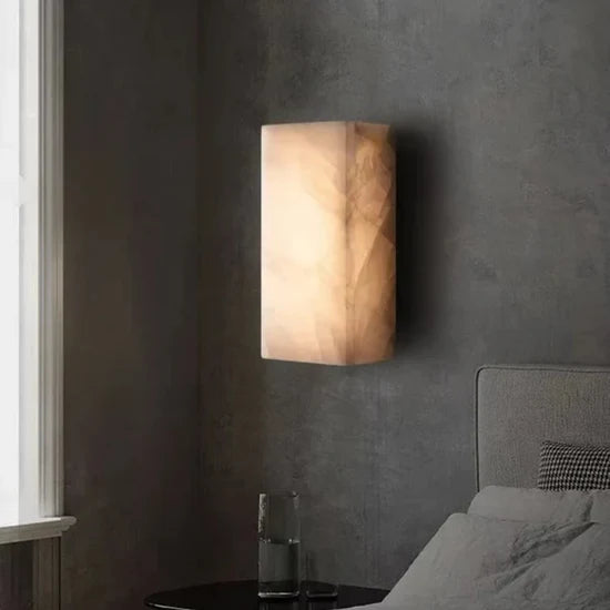 Evania - Modern Marble LED Outdoor Wall Lamp