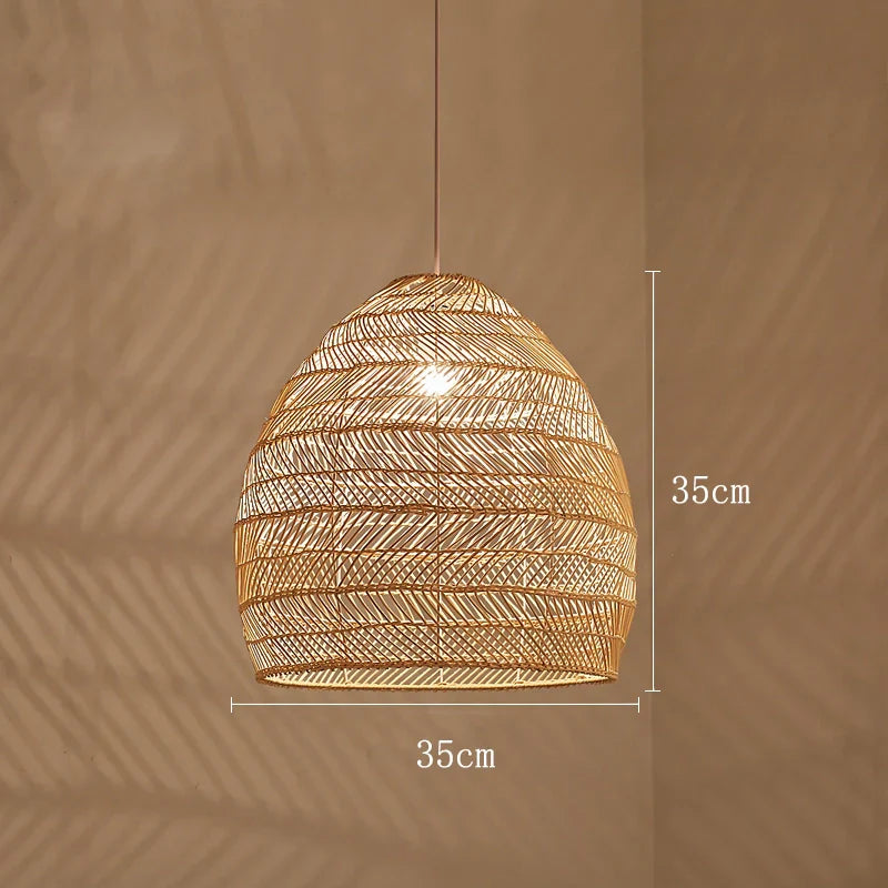 Themis Natural Wickerwork Pendant Lamp