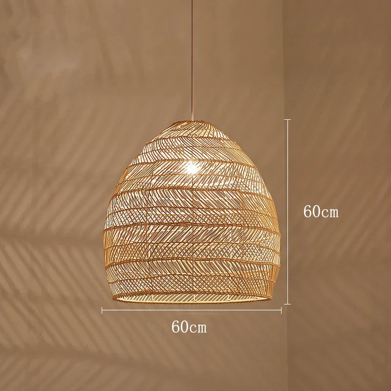 Themis Natural Wickerwork Pendant Lamp
