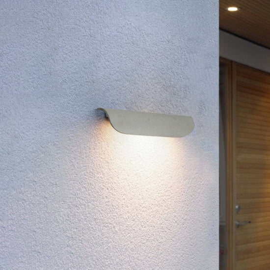 Astoria Modern Curved Outdoor Wall Lamp