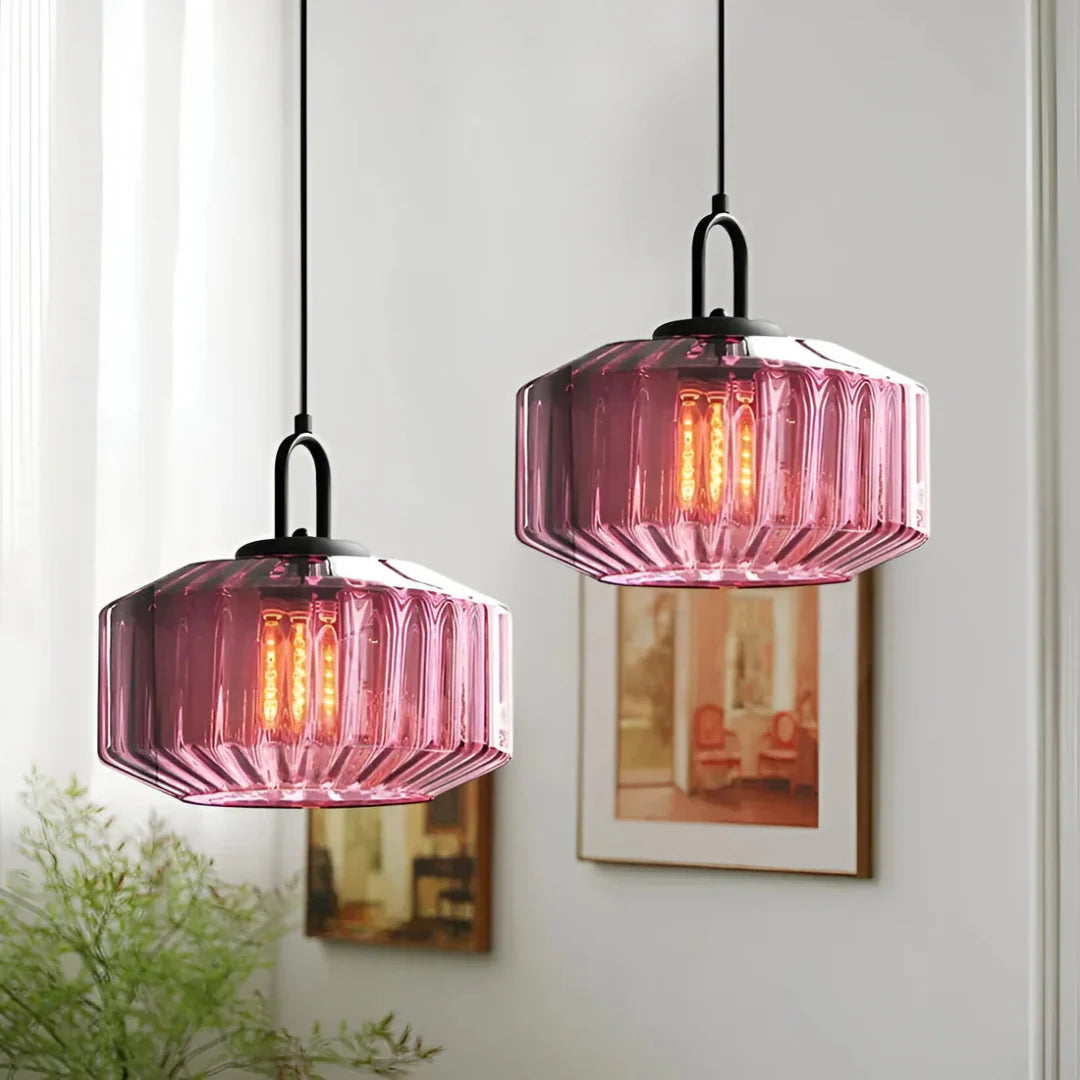 Mireta Retro Colored Glass Pendant Lamp