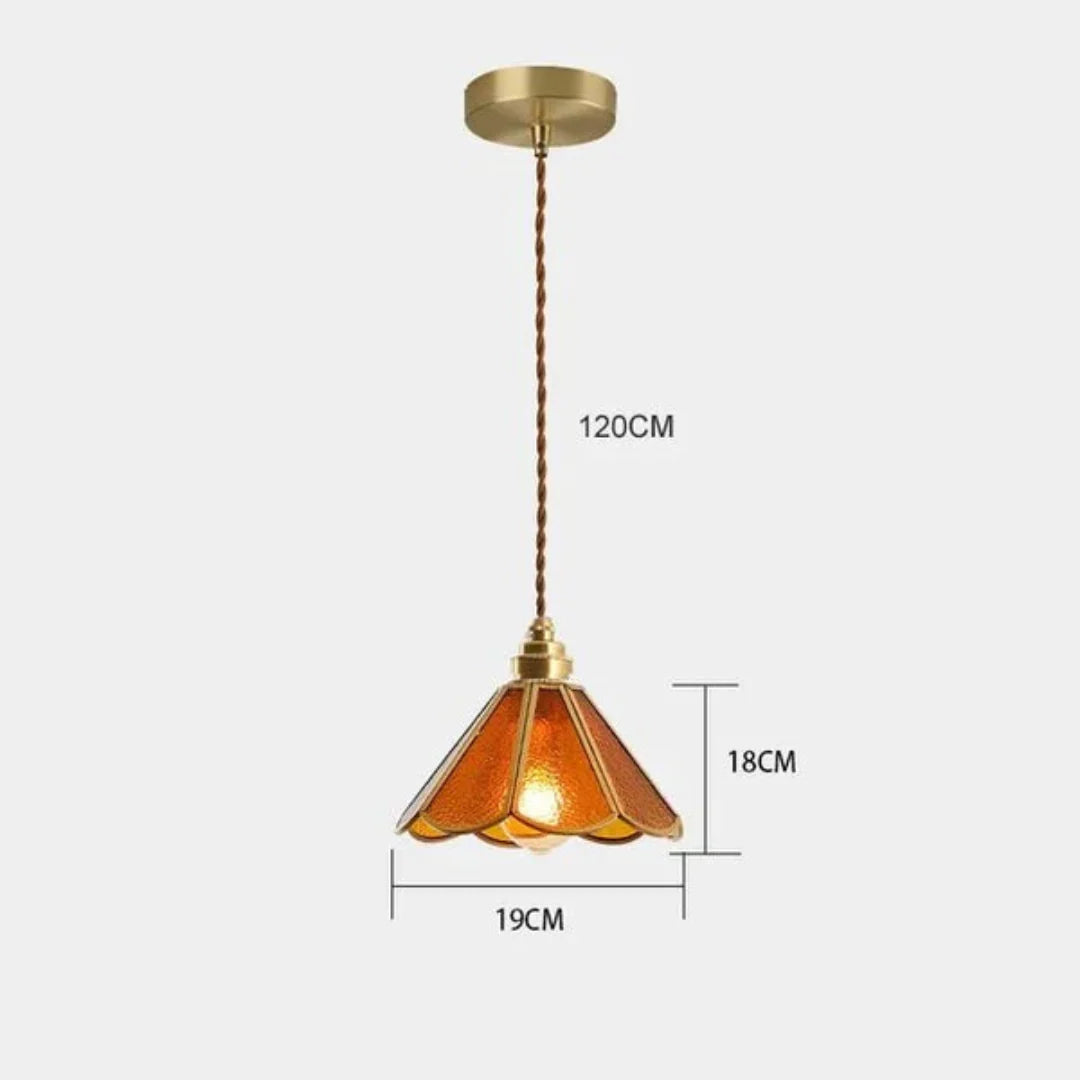 Brivon Design Hanging Lamp Stained Glass