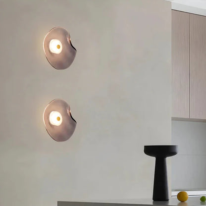 Ephyra Curved Glass Wall Lamp