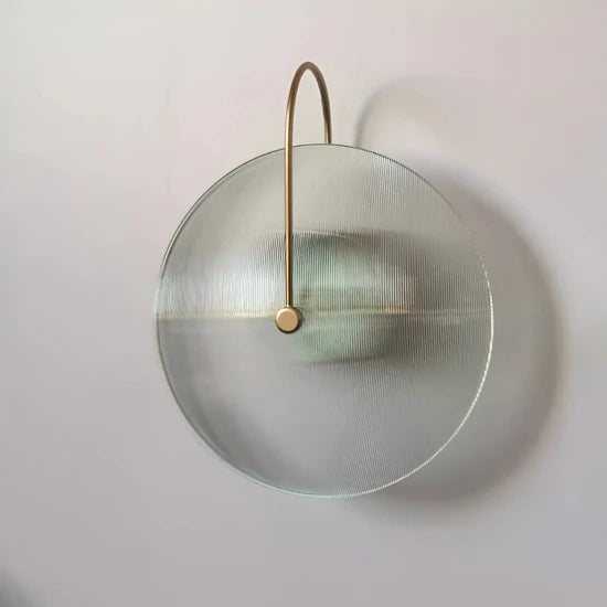Thalor Scandinavian Round Glass Wall Lamp