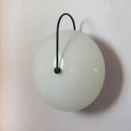 Thalor Scandinavian Round Glass Wall Lamp