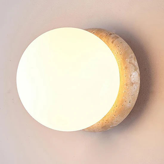 Arsen Travertine Waterproof Outdoor Wall Lamp