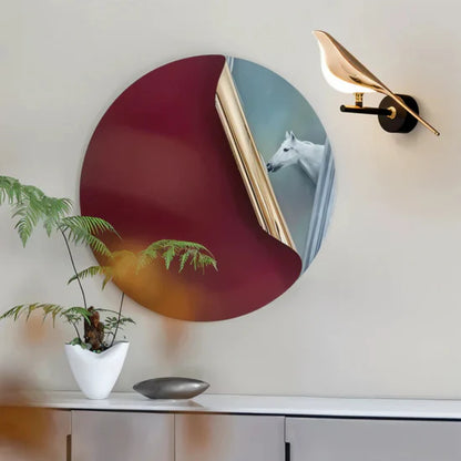 Luxury Golden Bird Wall Lamp