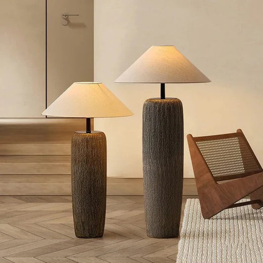 Orama Weathered Wooden Floor Lamp