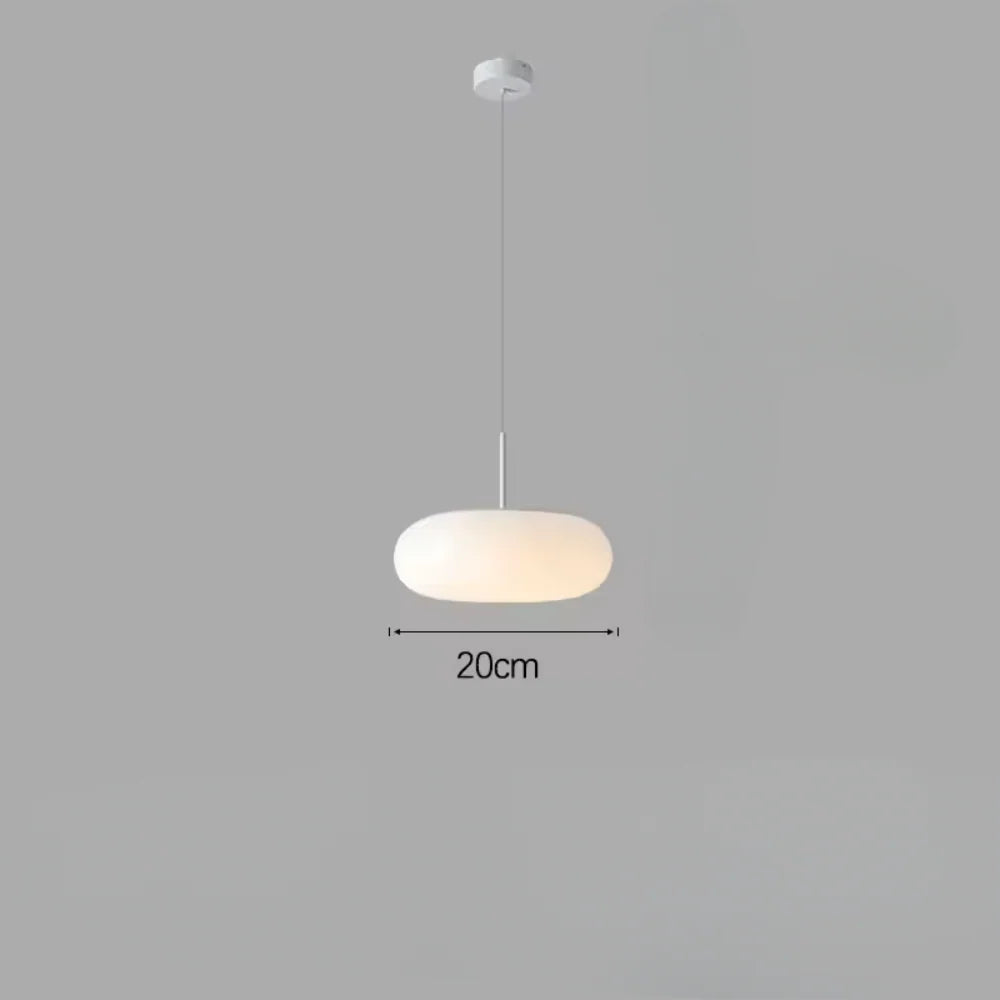 Nyxora Modern Cream Pendant Lamp in Simple Chandelier Style with Warm LED Lighting