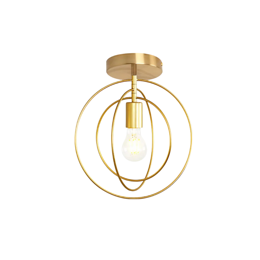 Thaleia Modern Ring Shape Ceiling Lamp Gold