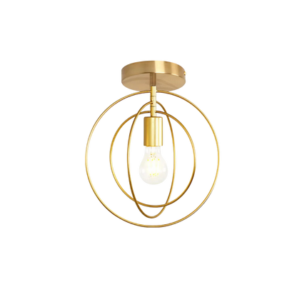 Thaleia Modern Ring Shape Ceiling Lamp Gold