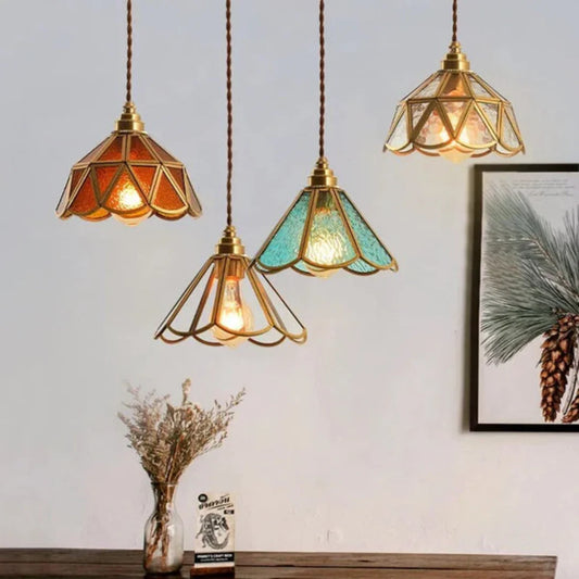 Brivon Design Hanging Lamp Stained Glass