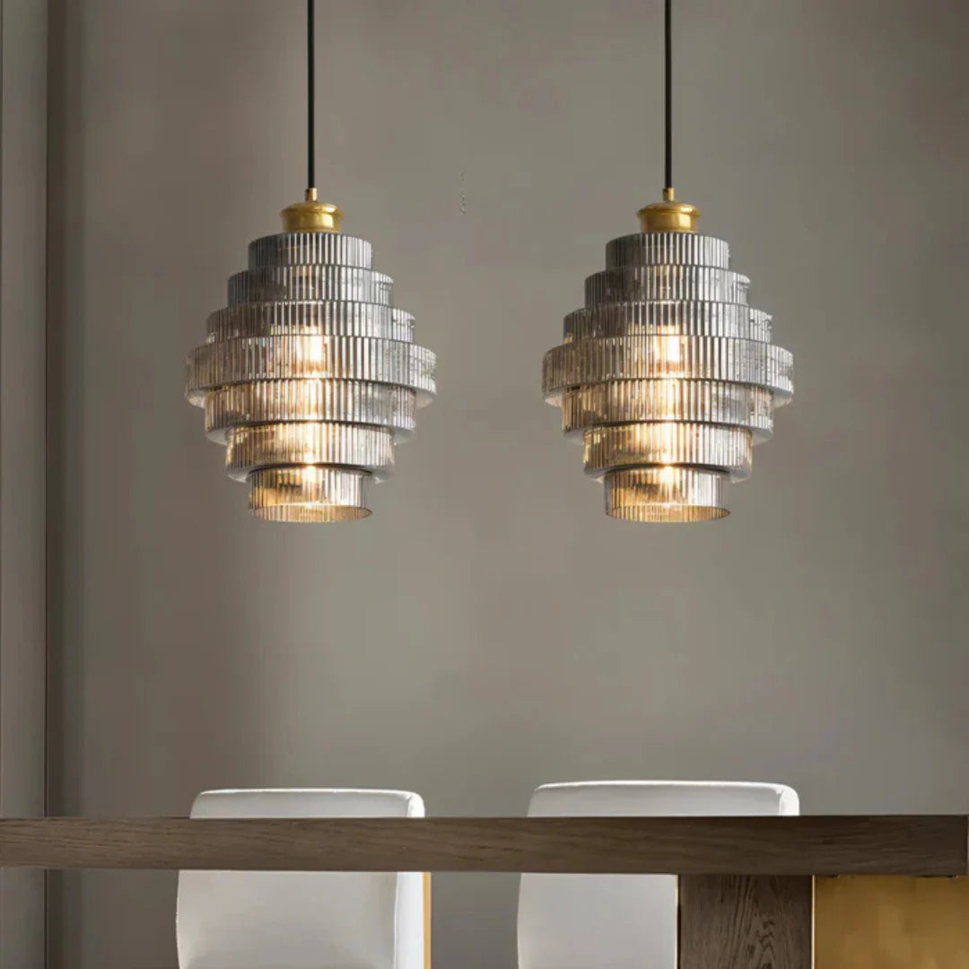 Hebes Retro Hanging Lamp Glass