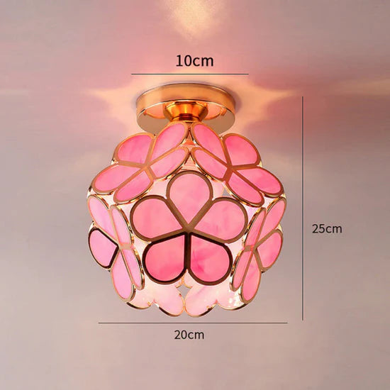 Zyvia Luxury Glass Flower Ceiling Lamp