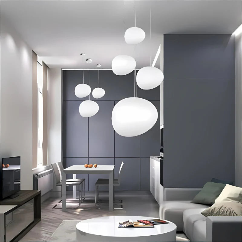 Auralyne Glass Pebble Pendant Lamp