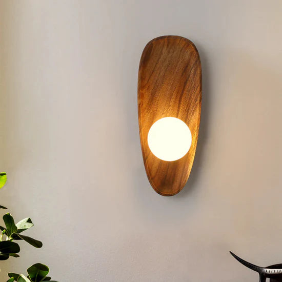 Orpheus Natural Wooden LED Wall Lamp