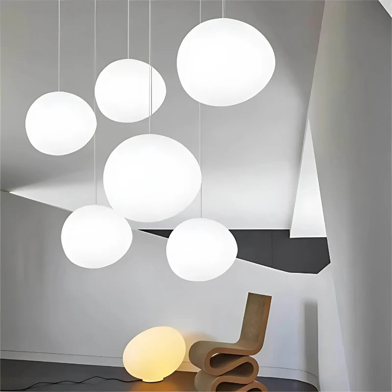 Auralyne Glass Pebble Pendant Lamp