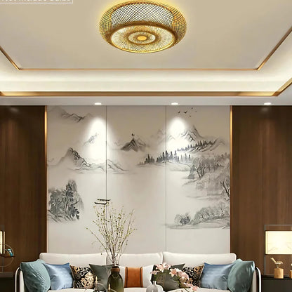 Maelira Natural Bamboo Ceiling Lamp