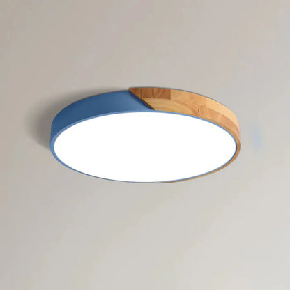 Delos Scandinavian Wooden LED Ceiling Lamp