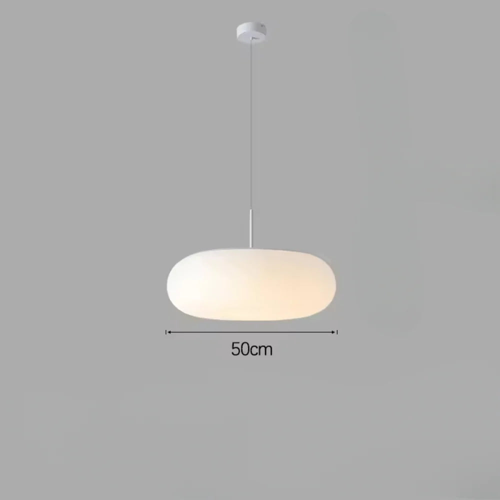 Nyxora Modern Cream Pendant Lamp in Simple Chandelier Style with Warm LED Lighting