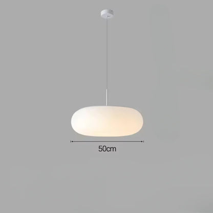 Nyxora Modern Cream Pendant Lamp in Simple Chandelier Style with Warm LED Lighting