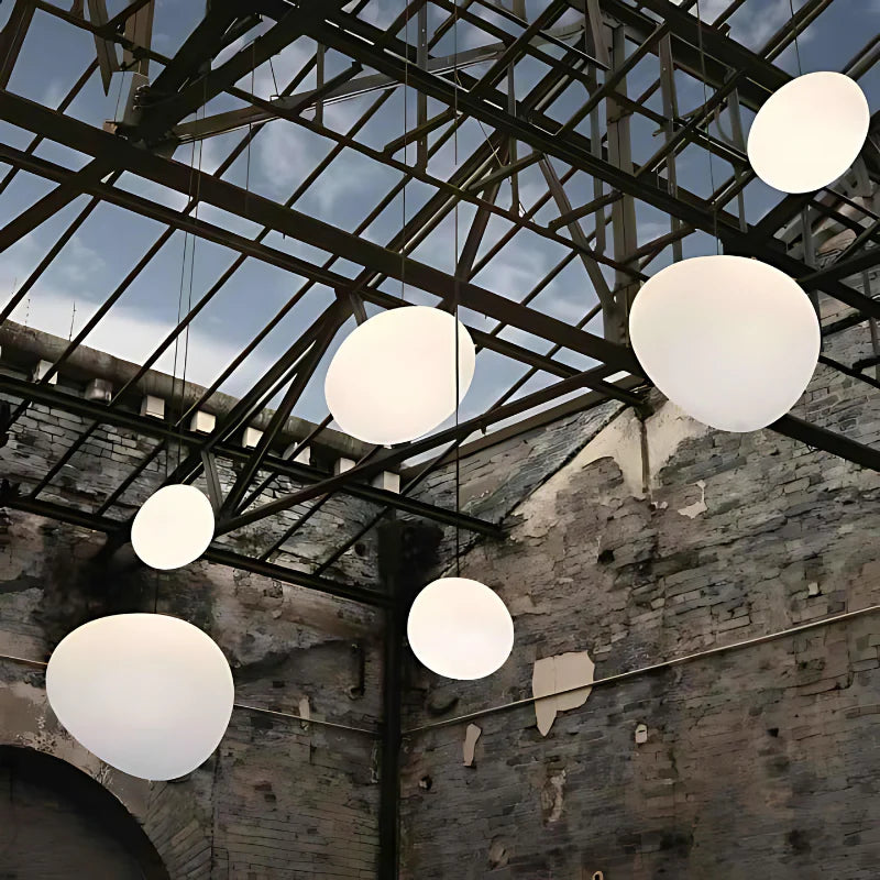 Auralyne Glass Pebble Pendant Lamp