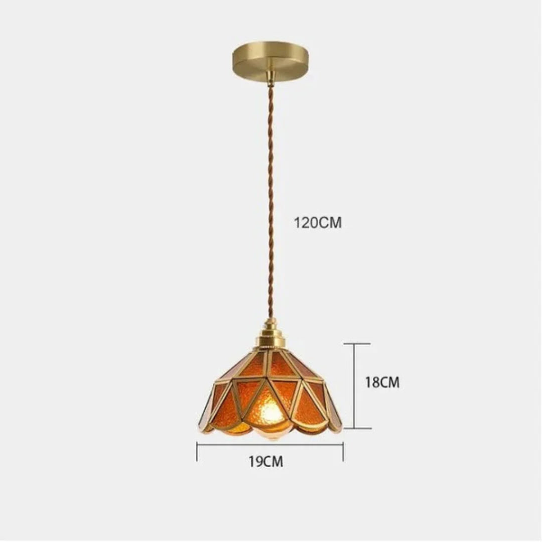 Brivon Design Hanging Lamp Stained Glass