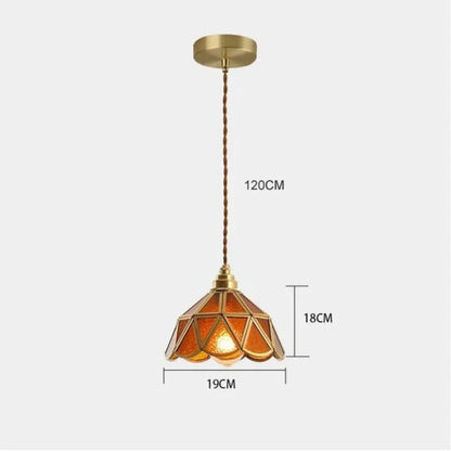 Brivon Design Hanging Lamp Stained Glass