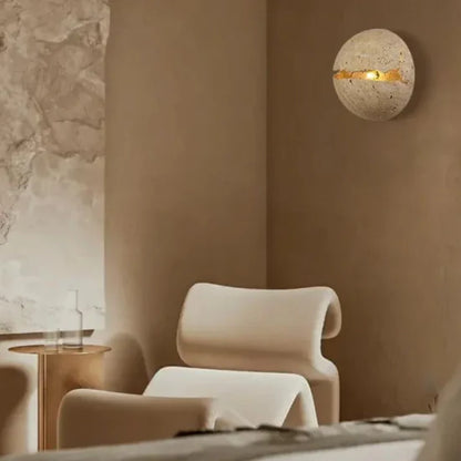 Iros Luxury Wall Lamp made of Natural Stone